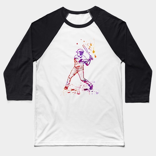 Baseball Batter or Hitter in Launch Position - 02 Baseball T-Shirt by SPJE Illustration Photography